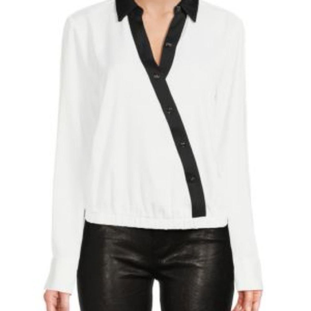 Karl Lagerfield White and Black Women's Top. XS